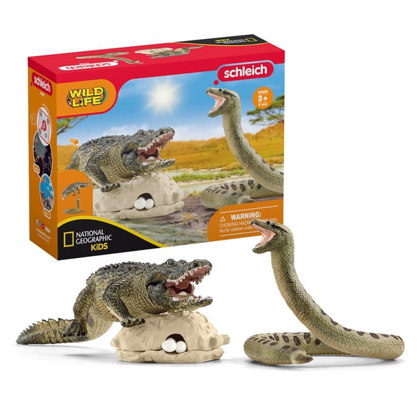 Set de juego de juguete Schleich Wild Life Danger in The Swamp, 5 piezas
