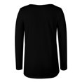 thumbnail image 5 of Camisas Para Mujer Tallas Grandes Casual Cuello en V Suelto Bolsillo Sólido Manga Larga Tops Mujer Blusa Odeerbi ODB128621, 5 of 5