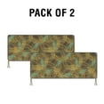 thumbnail image 4 of COVERS&ALL Rectangle Cushion Cover 600 D Patio Chair seat Cover Pack of 2 Water Resistant, Durable Polyester Fabric with Locking Zipper and Ties at Corners. (5" H X 59" W X 24" D, Des - 08), 4 of 8
