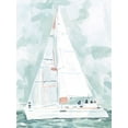 thumbnail image 2 of Scarvey, Emma 25x32 Black Ornate Wood Framed with Double Matting Museum Art Print Titled - Soft Sailboat II, 2 of 4