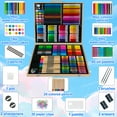 thumbnail image 7 of KINSPORY 260 Pack Drawing Painting Colouring Art Set, Deluxe Wooden Art Supplies Crafts, Gift for Artist Beginners Kids Girls Boys, 7 of 7