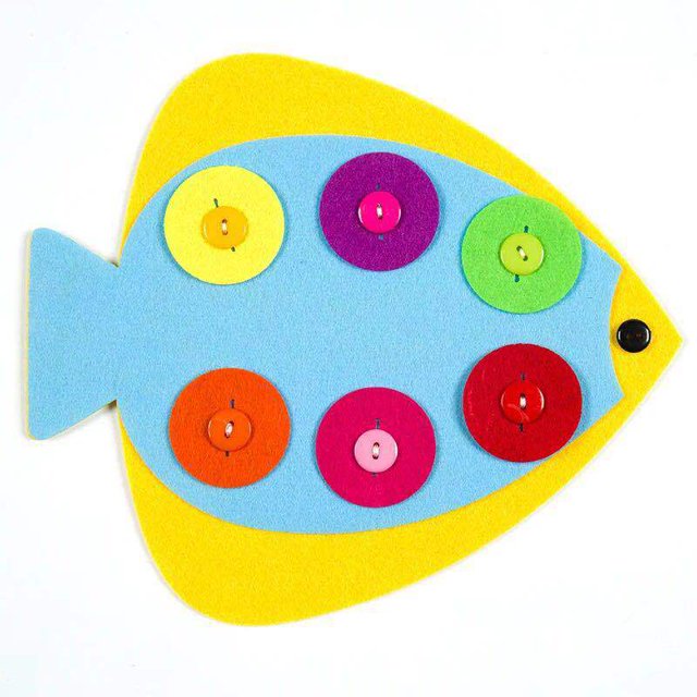 Kids DIY Cartoon Animal 3D Foam Sticker Puzzle Handmade Early Learning Educational Toys For Children Craft Gift, Fish