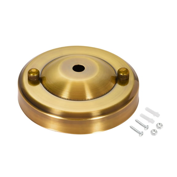 Uxcell 104mm 4.1inch Retro Light Canopy Kit Pendant Lighting Ceiling Plate DIY Gold Bronze
