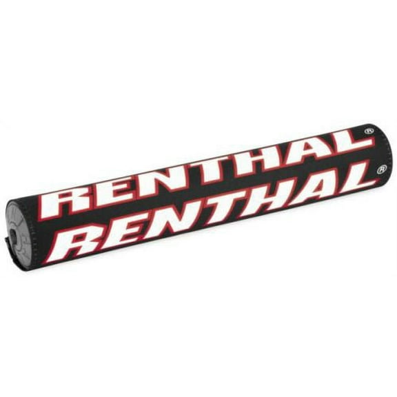 Renthal 12" SX Vintage Black/White/Red Round Crossbar Pad (P314)
