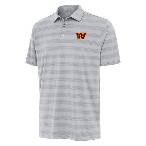Men's Antigua Gray Washington Commanders  Tunnel Polo