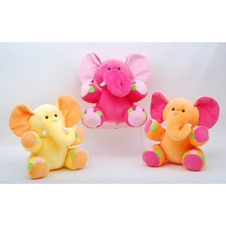 Linzy Plush Lila Elephant Assortment With Rattle, 8.5"