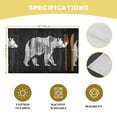 thumbnail image 7 of Placemat Abstract White Bear Painting Placemats for Dining Table Wood Grain Washable Table Mats for Party Kitchen Dining Decoration, 7 of 7