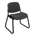 thumbnail image 1 of Deluxe Sled Base Armless Chair with Designer Plastic Shell-Charcoal Onyx Black, 1 of 4