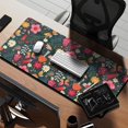 thumbnail image 2 of Long Mouse Pads for Desk,Pioneer Flower Floral Print Pattern Desk Mats on Top Of Desks, Desk Mouse Pad Extra Large with 3mm Non-Slip Base and Stitched Edge for Gaming,Office,Work,Home 35.4"x15.7", 2 of 6