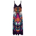 thumbnail image 4 of Tiger Animal Graffiti Fine Art Sleeveless Dress Summer Dress Woman 2025, 4 of 7