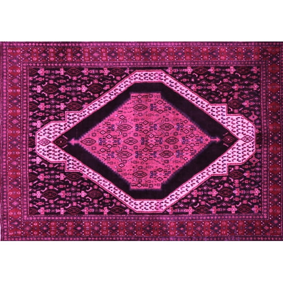Ahgly Company Indoor Rectangle Persian Pink Traditional Area Rugs, 8' x 12'