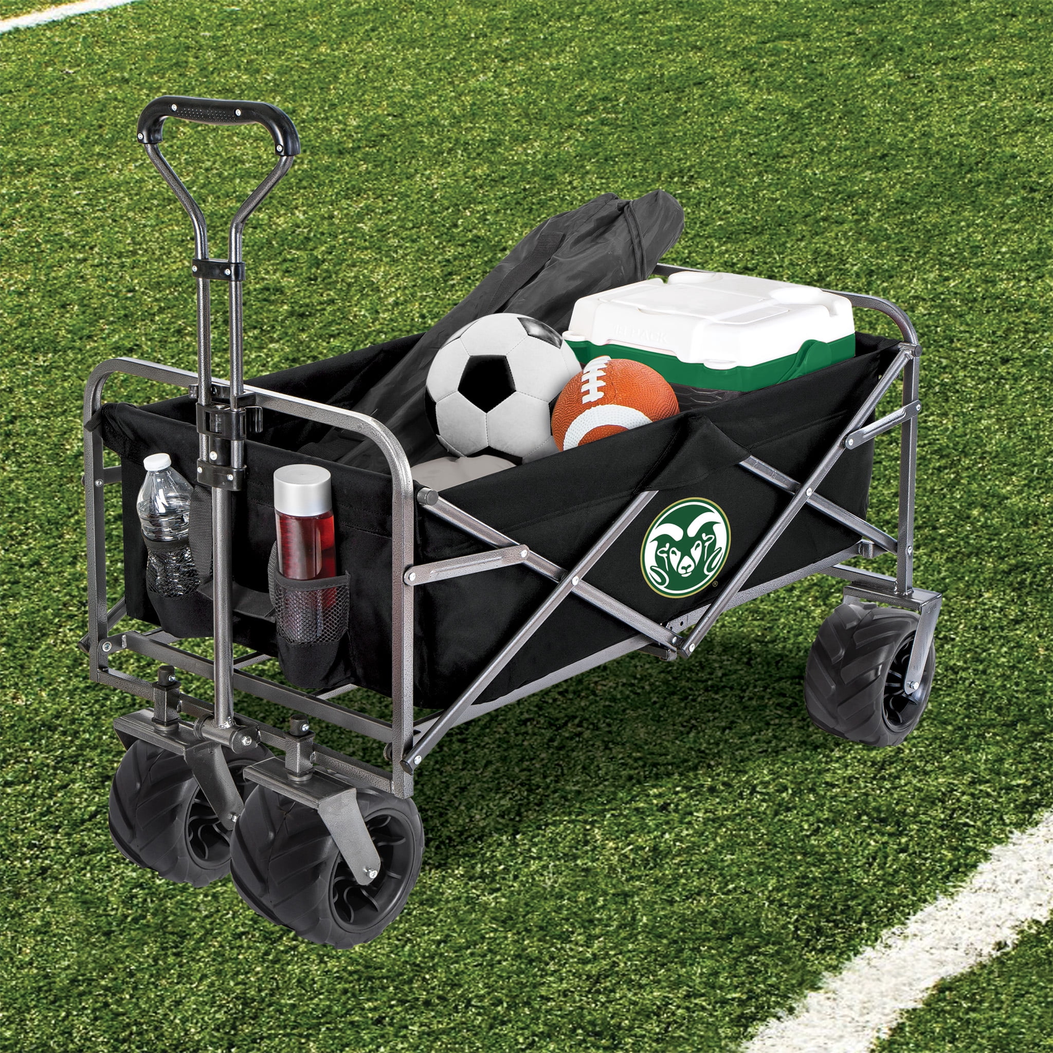 Smart Design Collegiate Heavy Duty Sports Wagon- Colorado State Rams