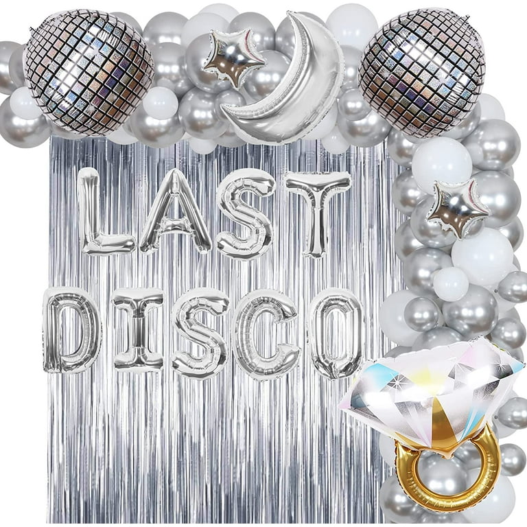 Last Disco Bachelorette Party Decorations - Black and Silver