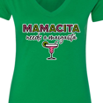 thumbnail image 4 of Inktastic Mamacita Margarita Women's V-Neck T-Shirt, 4 of 5