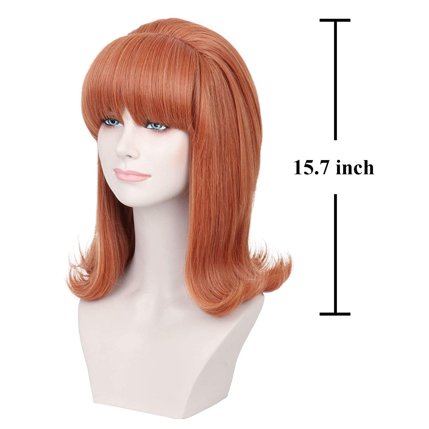 Missuhair 70s 80s Women Housewife Costume Wigs Wife Big Orange Hair Fits  Adults Kids Halloween Themed Party Wigs | Walmart Canada