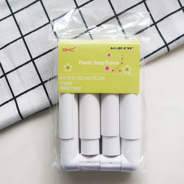 Cerceau de Broderie Poignée Carrée Cadres de Point de Croix Cadres de Point de Croix Snap Quilting Point de Croix Peinture sur Soie Couture Cerceaux Support DIY Kit Outils 6x6