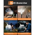 thumbnail image 2 of Rechargeable Camping Light with Stand, 16000mAh Cordless Work Light with 4 LED Lamp Heads, 2500 Lumens Foldable Working Lantern with Detachable Tripod, Camping Essentials Gear Emergency Flashlight, 2 of 9