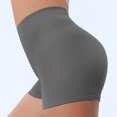 thumbnail image 5 of idosla Women Workout Booty Shorts Impact Scrunch Lifting Biker Gym Hot Shorts Spandex for Yoga Running (Grey, XL), 5 of 7