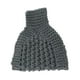 thumbnail image 3 of Gorro de cola de caballo de punto elástico con banda para el cabello, gorro de aro para mujer para las orejas Gris oscuro, 3 of 9