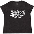thumbnail image 3 of Inktastic Detroit 313 Women's Plus Size T-Shirt, 3 of 5