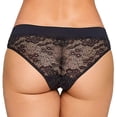 thumbnail image 4 of Bikini Ilusión para Dama, Encaje con Hilo Metalizado Negro Talla CH, 4 of 5