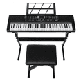 thumbnail image 2 of Tcbosik 61 Key Keyboard Piano for Beginners with Stand and Bench, Built-In Speakers, Headphone, Microphone, Music Rest, LED Screen and 3 Teaching Modes, Black, 2 of 11