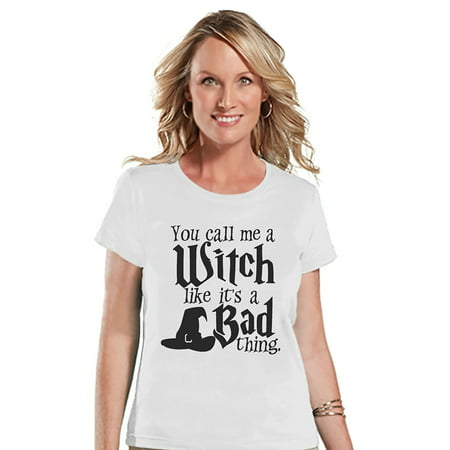 Custom Party Shop Womens Funny Witch Halloween T-shirt - Medium