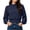 Navy, variant on Elastic Waist Short Sweatshirts for Women,Mock Neck Long Sleeve,Casual Loose Cropped Pullover Top,Vacation Travel Outfit