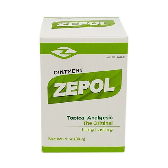Zepol Original Topical Analgesic Cream. Muscular Pain Relief, Sprains, Aches 1oz