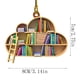 thumbnail image 2 of Teissuly Christmas Tree Decoration, Book Lovers Heart Ornament Bookshelf Pendant Teissuly WER202310235215, 2 of 6