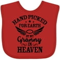 thumbnail image 3 of Inktastic Handpicked for Earth by My Granny in Heaven with Angel Wings Boys or Girls Baby Bib, 3 of 4
