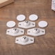 thumbnail image 5 of Caja de almacenamiento giratoria, ruedas universales para cubo de basura (blanco), 4 Uds. Likrtyny Para estrenar, 5 of 7
