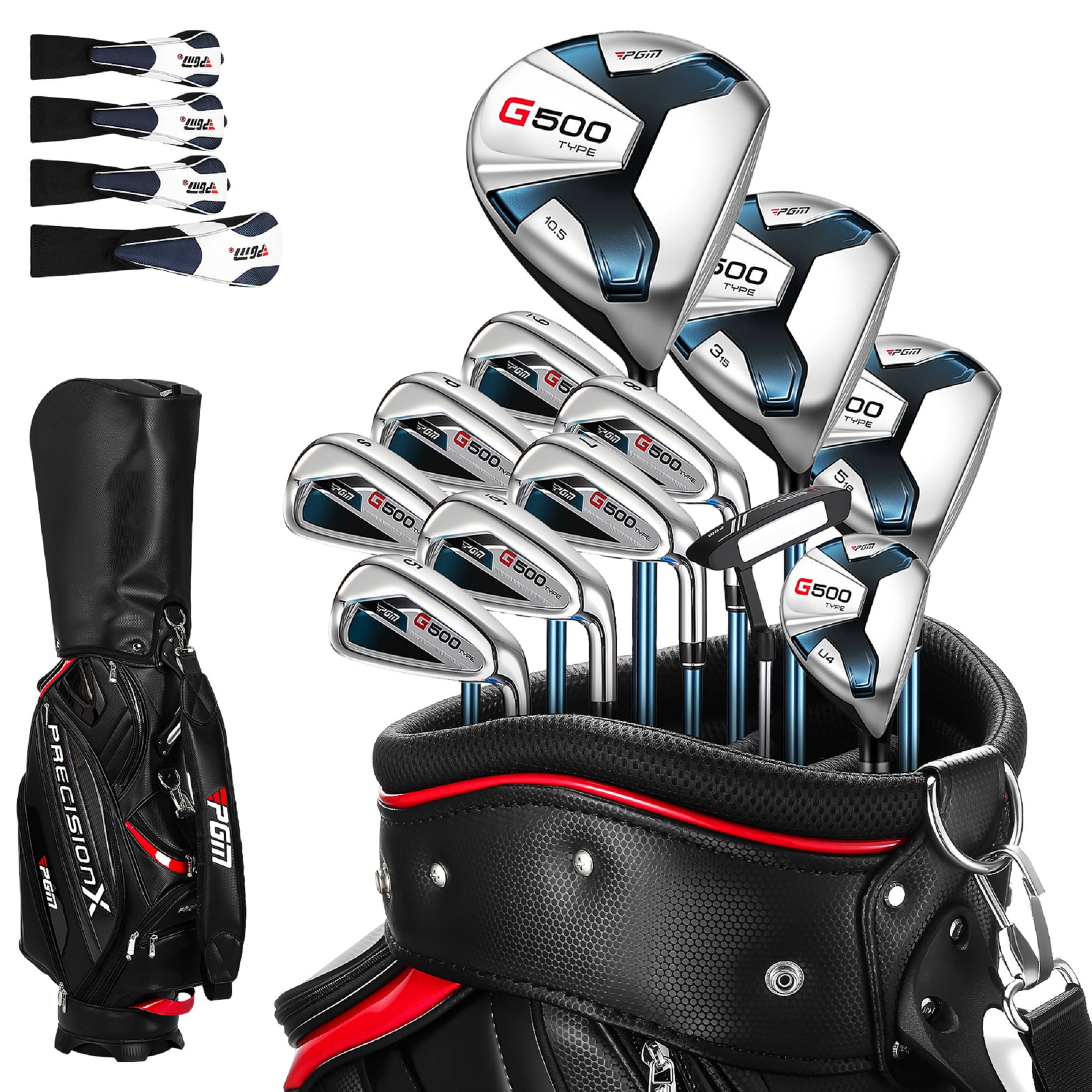 Toyandona 1Set Mens Golf Club Set with Stainless Steel Irons and Lightweight Carry Bag