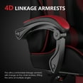 thumbnail image 5 of Wasait Gaming Chair with Footrest Office Chair with Lumbar Support and Headrest Ergonomic High Adjustable Computer Chair for Home Office PU Leather Game Chair for Adlut, Red, 5 of 8