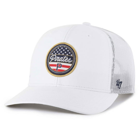 Men's '47 White Pittsburgh Pirates Homage Adjustable Trucker Hat