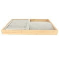 thumbnail image 2 of Jewelry Display Tray, Jewelry Organize Drawer Insert Storage Case Stackable  For Necklaces For Earrings Green,Black,Gray,Beige, 2 of 8