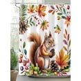 thumbnail image 2 of Fsddascl Colorful Squirrel Shower Curtain Set - Long 72" x 84" Washable Bathtub Curtain with 12 Hooks, Botanical Berry Pine Cones Waterproof Fabric Stall Shower Curtains for Bathroom/Bathtub Décor, 2 of 6