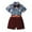 Type a, variant on KYAIGUO Little Boys Hawaiian Outfit Kids Baby Short Sleeve Shirt Shorts Sets for Boys Button Flower Print Shirt + Shorts Newborn Summer Fashion Clothing Set with Belt as a Gift for 9M-6Years