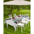 thumbnail image 4 of Outdoor Tablecloth with Umbrella Hole Zipper,Boston Terrier Dog Cute Dogs Waterproof Zippered Table Cloth for Rectangle Tables,Colorful Flag Balloon Retro Linen Patio Table Covers for Indoor Pinic, 4 of 6