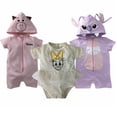 thumbnail image 1 of Kit 3 PaÃ±aleros Bordados Disney Hamm, Daisy, Angel ( Novia Stitch) Talla 18 Meses Disney Ropa de ReciÃ©n Nacido, 1 of 5