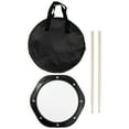 thumbnail image 6 of FRCOLOR 1 Set Drum Practice Pad Drum Metronome Drummer Practice Drum Pad Drumsticks Pouch, 6 of 8