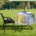 thumbnail image 7 of Coolnut Lemon Round Tablecloth 60" Outdoor Table Covers with Umbrella Hole and Zipper for Kitchen Dining Picnic Party Home Decor, 7 of 7