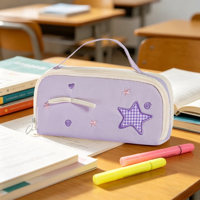 EGNMCR Organization and Storage, Storage Bins, Storage Containers Large Capacity Multi Layer Partitioned Stationery Storage Bag Student Storage Bag Stationery Box Portable Polyester stationery b ag