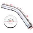 thumbnail image 3 of Stainless Steel Shower Arm Flange Bathroom Rainfall Showerhead Extender Universal Bath Components, 3 of 7