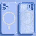 thumbnail image 1 of para Magsafe carga inalámbrica magnética funda movil para apple iphone 11 12 13 14 Pro Max Mini XR X XS Max 8 7 14 Plus SE 2020 carcasa trasera de silicona líquida, 1 of 4