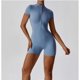 thumbnail image 3 of Women Workout Jumpsuit Zip Up Romper Bottom Pants Long Sleeve Bodysuit Bodycon Sexy -GS, 3 of 5