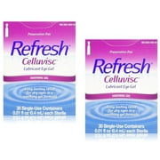 Refresh Celluvisc Lubricant Eye Gel Single-Use Containers - 30 ct, Pack of 2