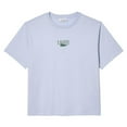 thumbnail image 1 of Lacoste Womens Printed Cotton Relaxed Fit T-Shirt, 1 of 4