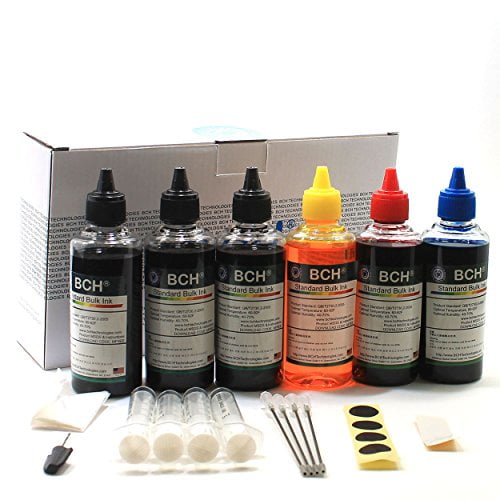 Printer Ink by BCH - Compatible with Envy, PhotoSmart, OfficeJet - Create Laser-Sharp Text and Vivid Color with High Yield Standard Bulk 600 ml