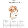 thumbnail image 2 of Cremation Ring for Ashes for Women Rose Flower Urn Rings Memorial Jewelry Human Pet Stainless Steel Ash Holder Loved Ones Funeral Keepsake Gift, 2 of 7